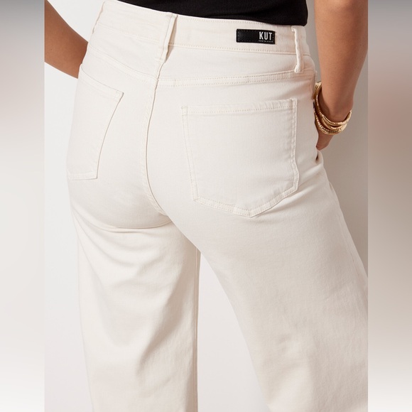 Kut from the Kloth off white crop jeans - Picture 5 of 5